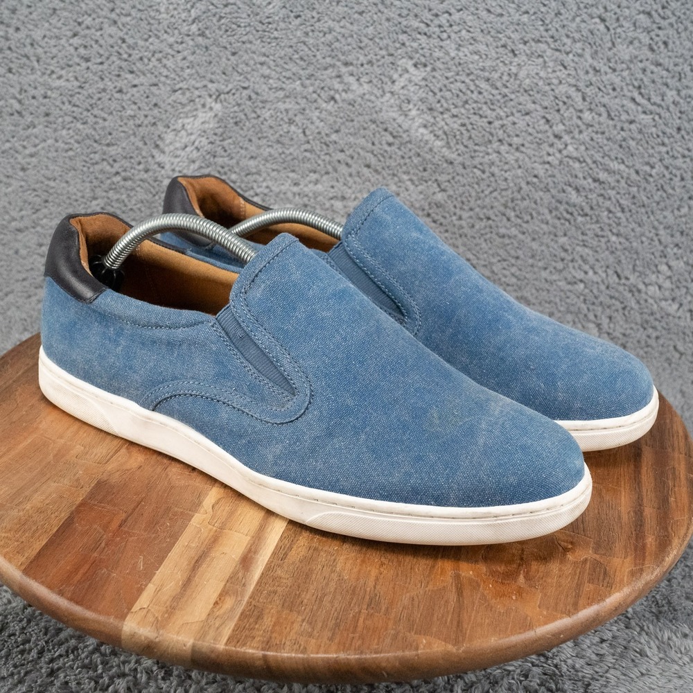 Vionic Men's Brody Slip On Sneakers Blue Canvas Upper Size‎ 11